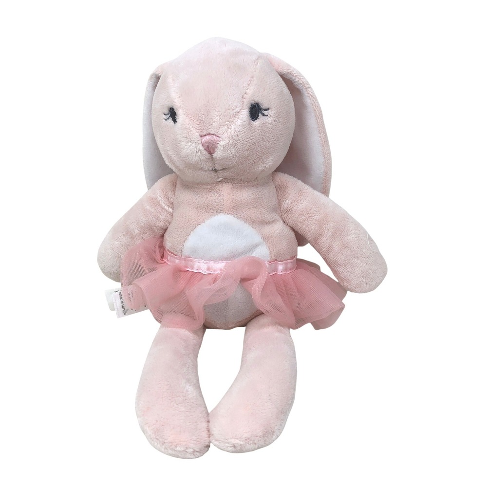 Baby Aspen Pink Plush Bunny Ballerina Tutu Stuffed Rabbit 13" Lovey